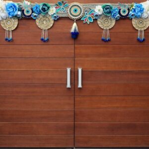 Exclusive blue evil eye floral toran (55 inch)