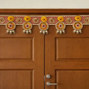 Traditional Red & Yellow gota patti toran (42 inch)