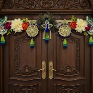 Royal peacock floral toran (42 inch)