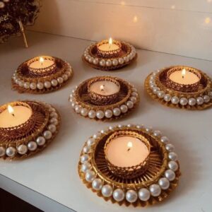Pearl tealight holders (1 piece)