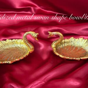 Oxidized metal swan tray (1 PIECE)