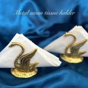 Elegant Metal swan tissue holder (1 PIECE)
