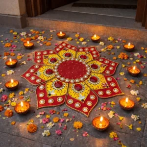 flower rangoli