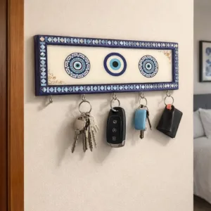 Evil eye resin key holder