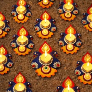 Peacock Design Tealight Holders (1 Piece)