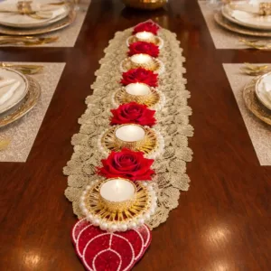 Long Rex Rose Table Runner