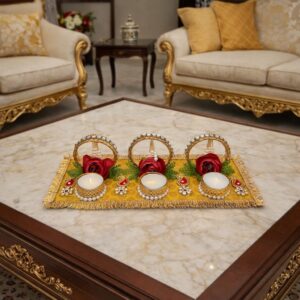 Royal ring table decor mat