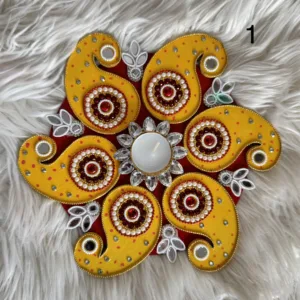 Traditional single piece rangoli