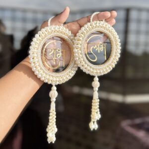 Exclusive transparent pearl shubh labh