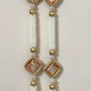 Elegant mogra and peacock hangings (pair)