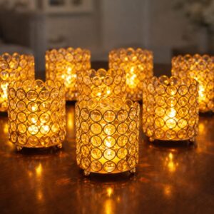 Exclusive Metal Crystal Tealight Holder (1 piece)