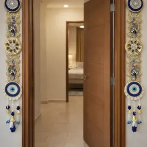 Exclusive evil eye peacock hangings (pair)