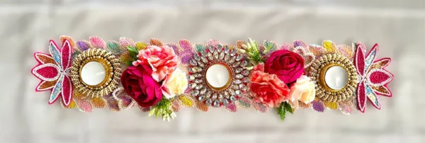 pink-flora-table-runner