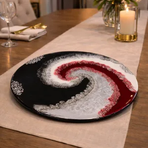 Royal Ruby Swirl Lazy Susan
