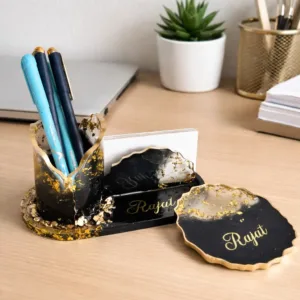 Personalised Resin Desk Organizer
