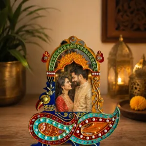 Traditional peacock jharokha/photo frame