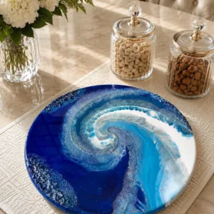 Blue Swirl Lazy Susan