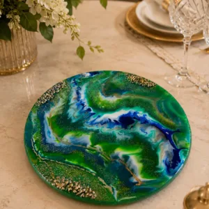 Emerald wave Lazy susan
