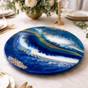 Royal blue lazy susan