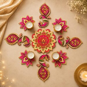 Pink Peacock & Lotus Hamper