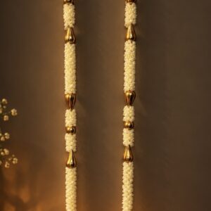 Golden Mogra Lantern Hanging (pair)