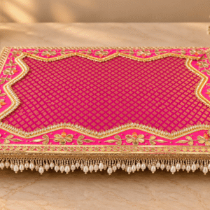 Banarasi Fabric Puja Chowki